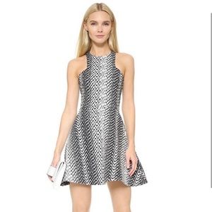 Elizabeth and James Black and White Dress